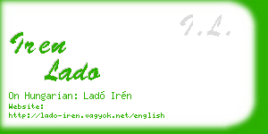 iren lado business card