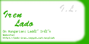 iren lado business card